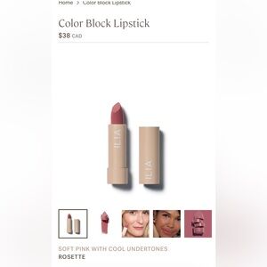 ILIA Color Block Lipstick - Rosette
